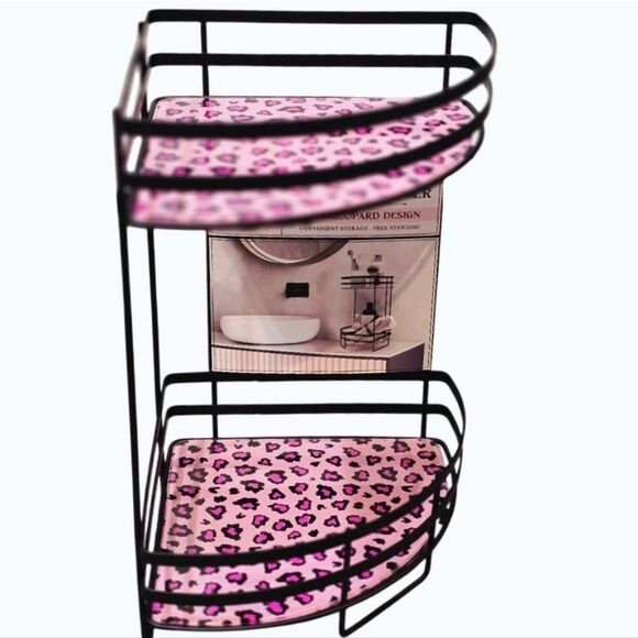Celeste Collection Pink Leopord 2-Tier Vanity Organizer - Picture 1 of 8